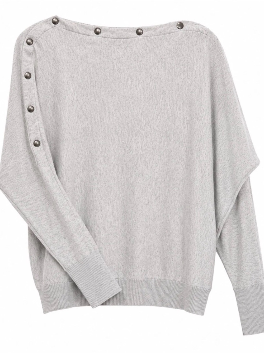 ALLSAINTS Ellie Knit Sweater in Light Gray | Women's Size M